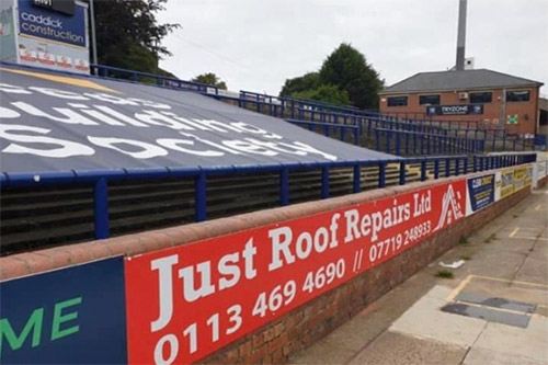 Roofing advert