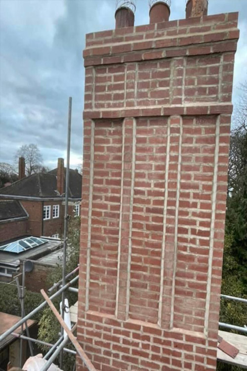 Chimney Fixed and repointed.