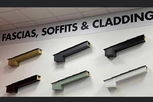 Fascias Soffits and Guttering show room.