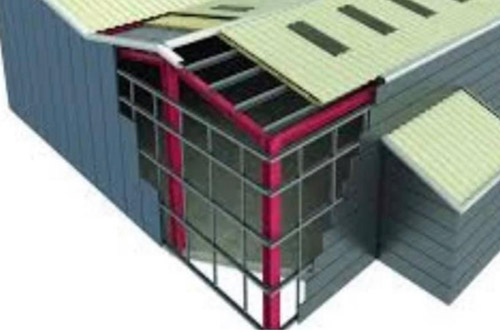 3d image of Industrial or commercial Roof installation