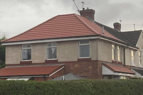 Another red tiled new roof installation completed.