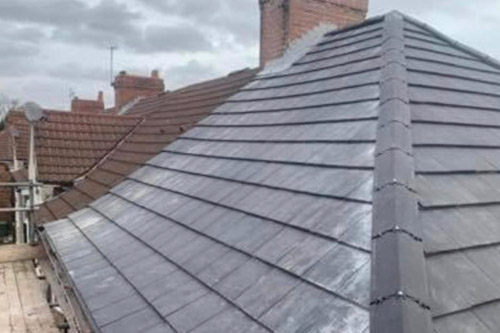 Completed tiled roof brand new with guarantee